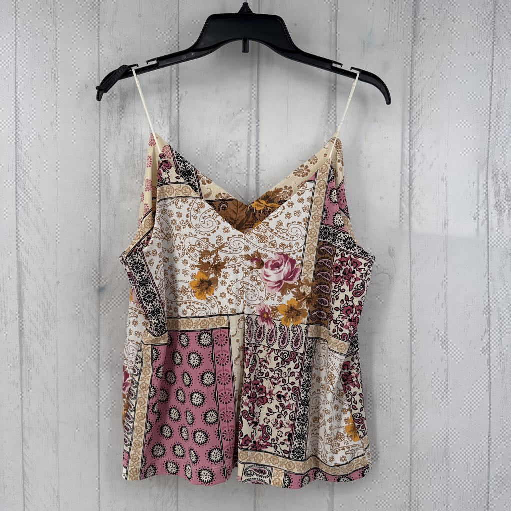 L paisley print v-neck cami