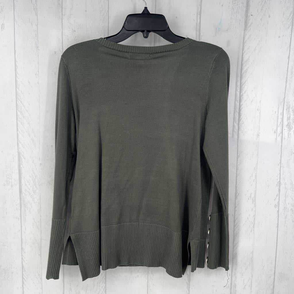 M crewneck knit top