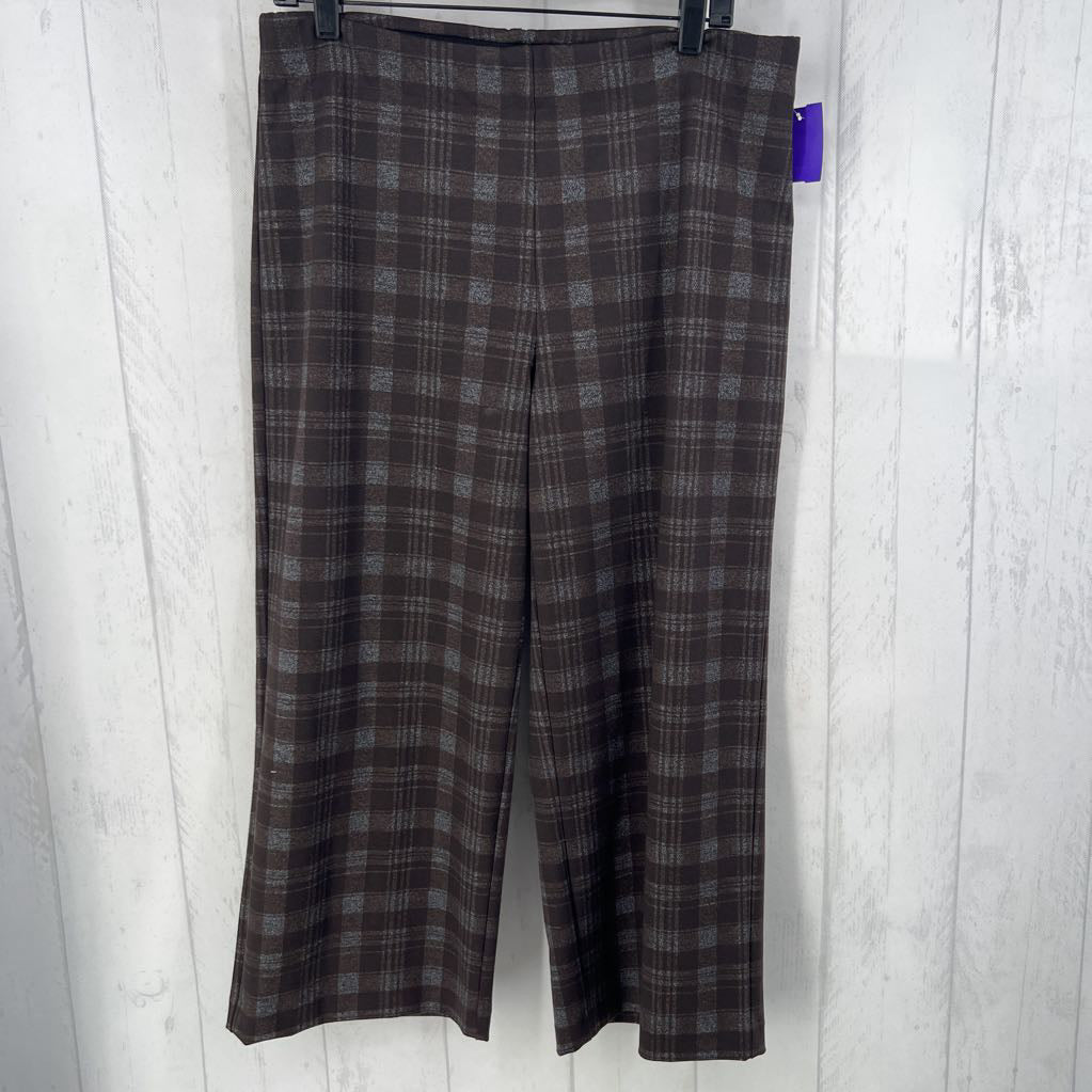 10 plaid pull-on pant