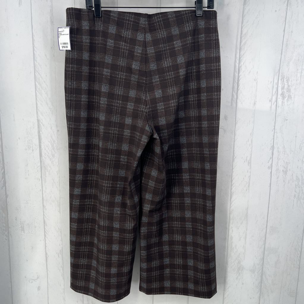 10 plaid pull-on pant