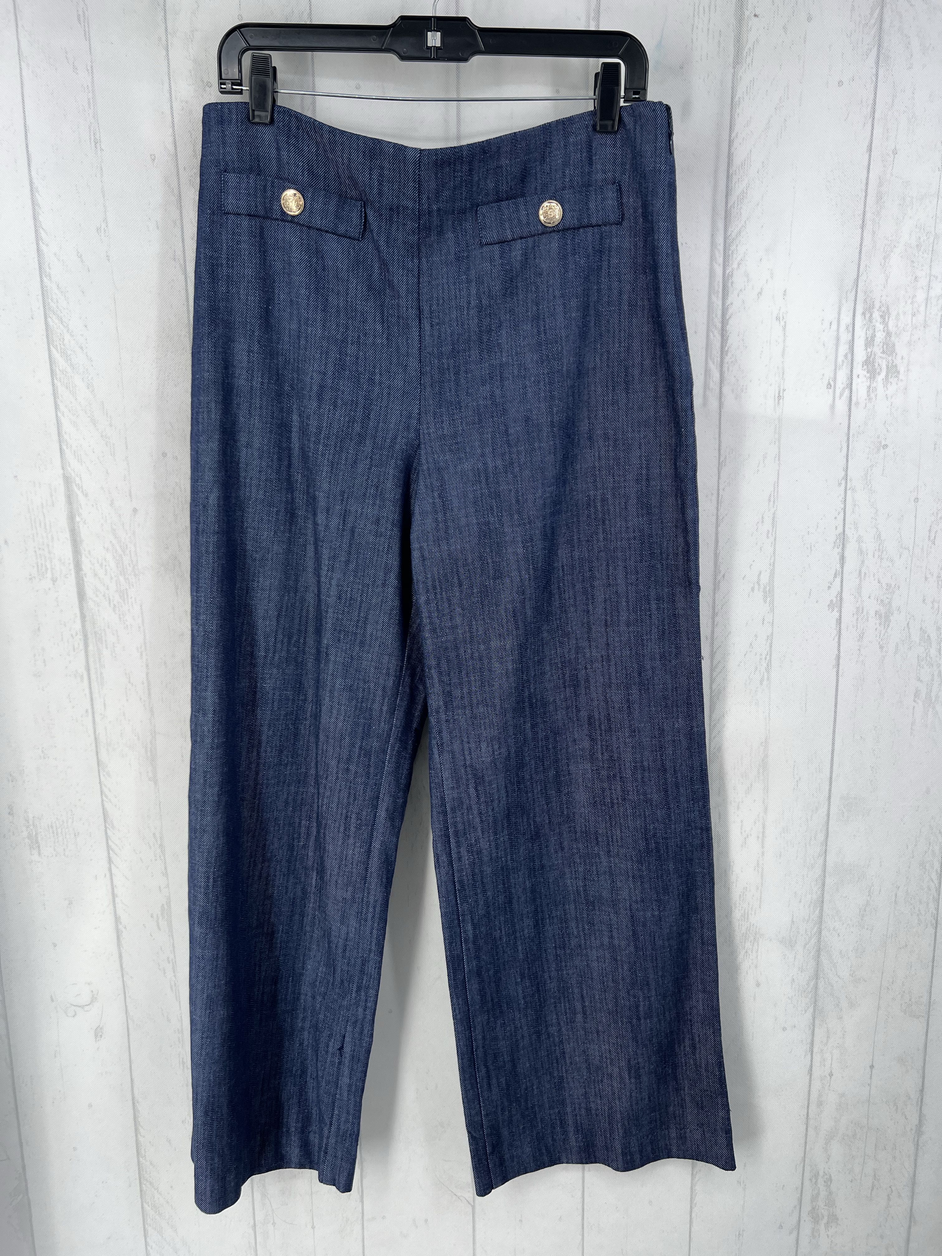 10 wide leg denim trouser
