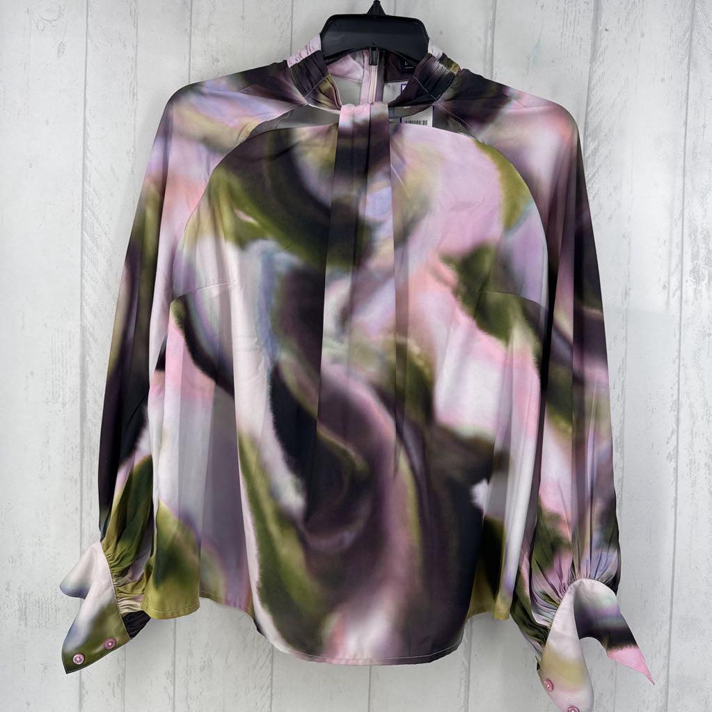 14 mock-neck w/ cutouts l/s top