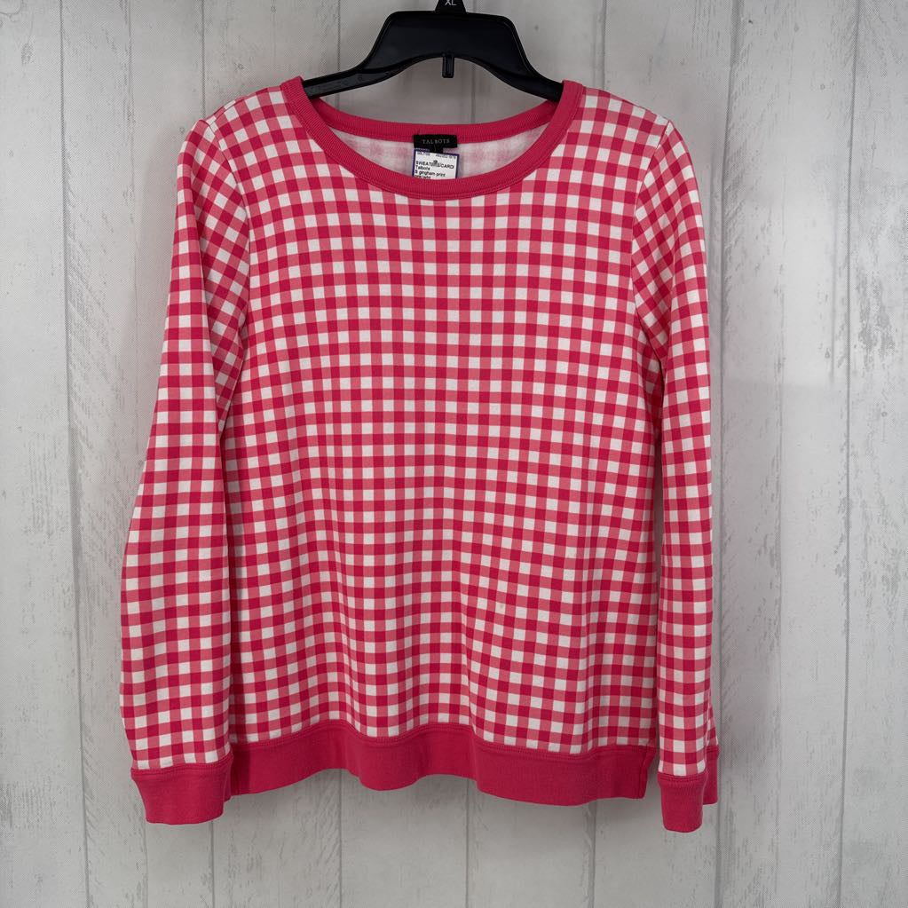 S gingham print sweatshirt