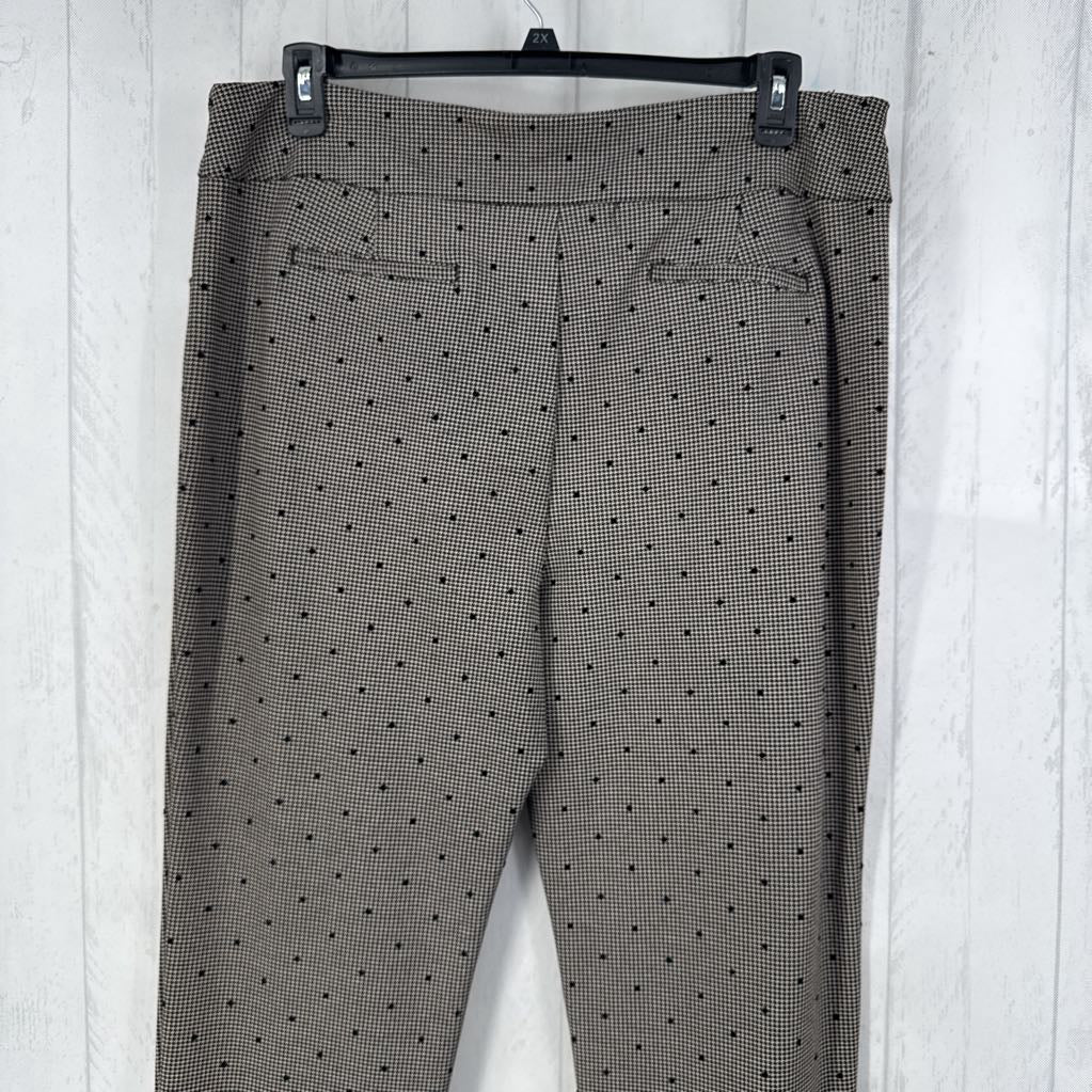 18 mixed print pull-on pant