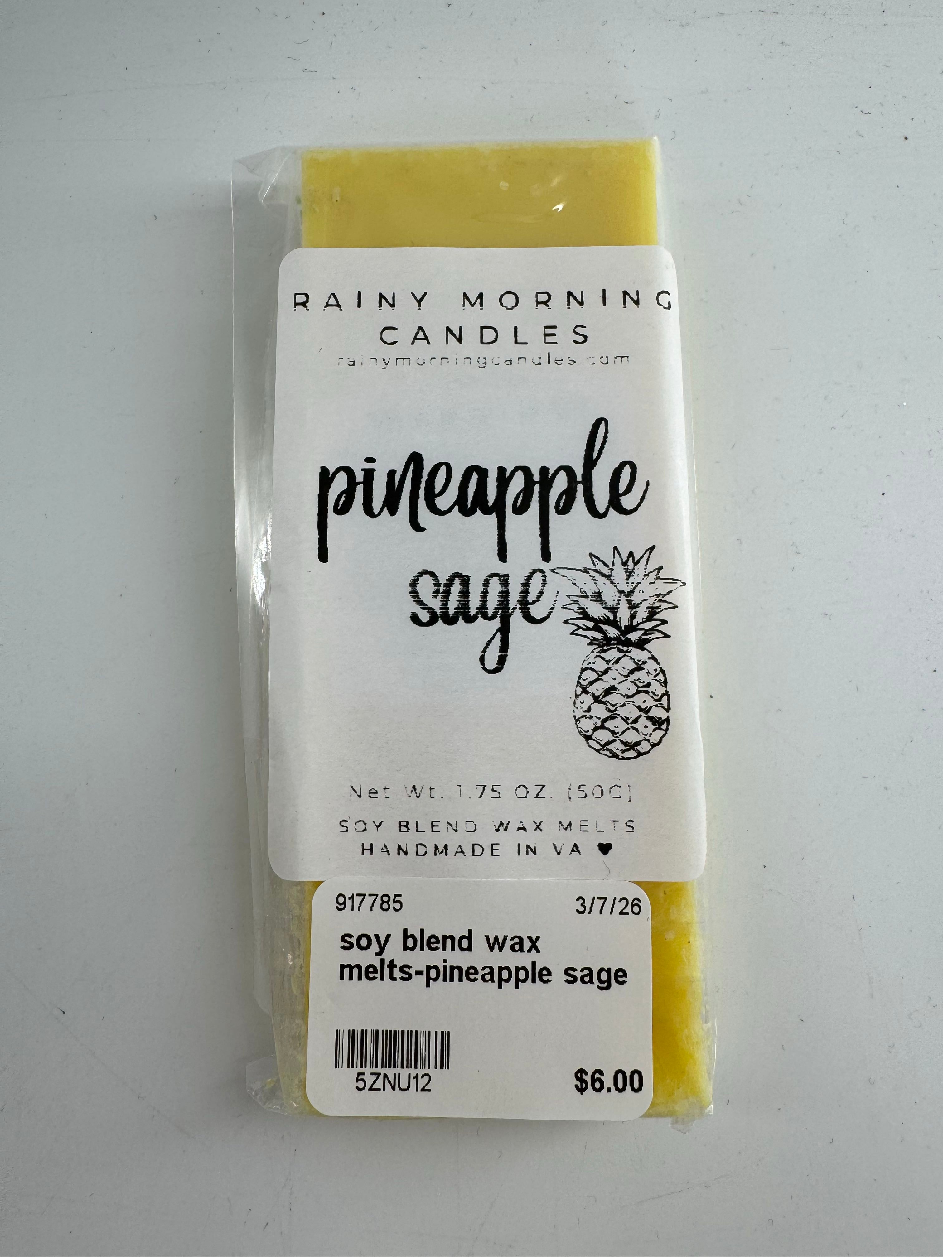soy blend wax melts-pineapple sage