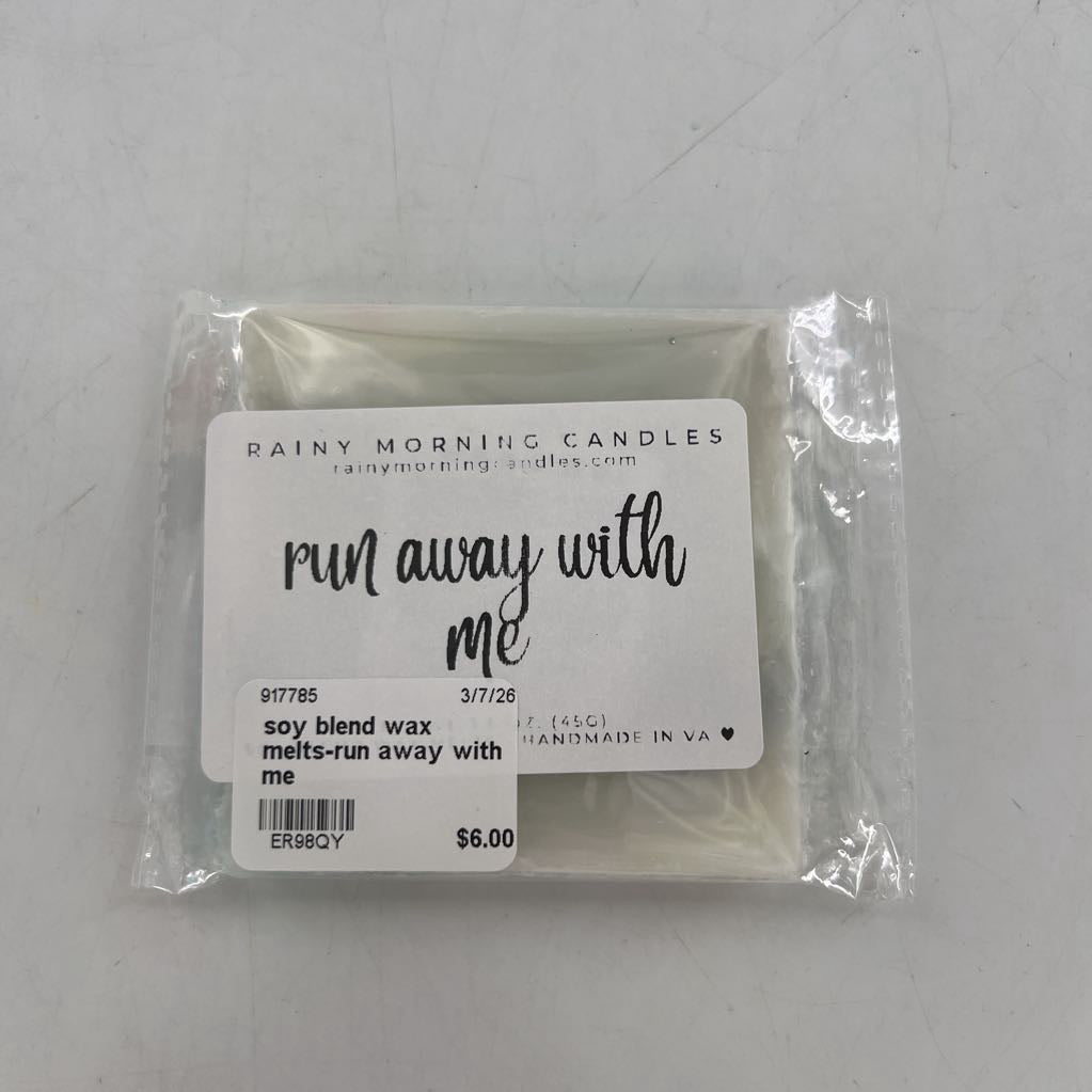 soy blend wax melts-run away with me