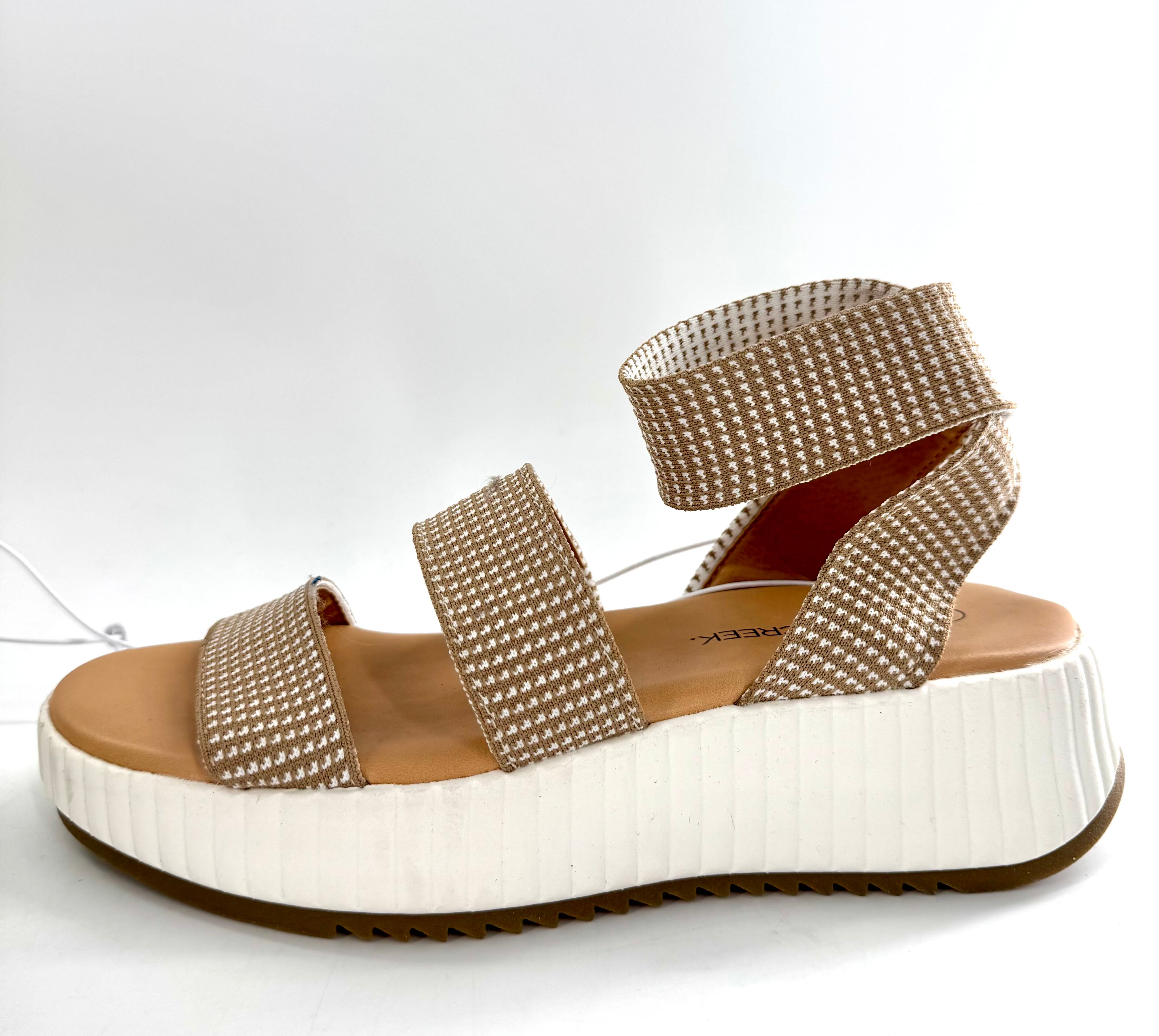 9 ankle strap platform sandal