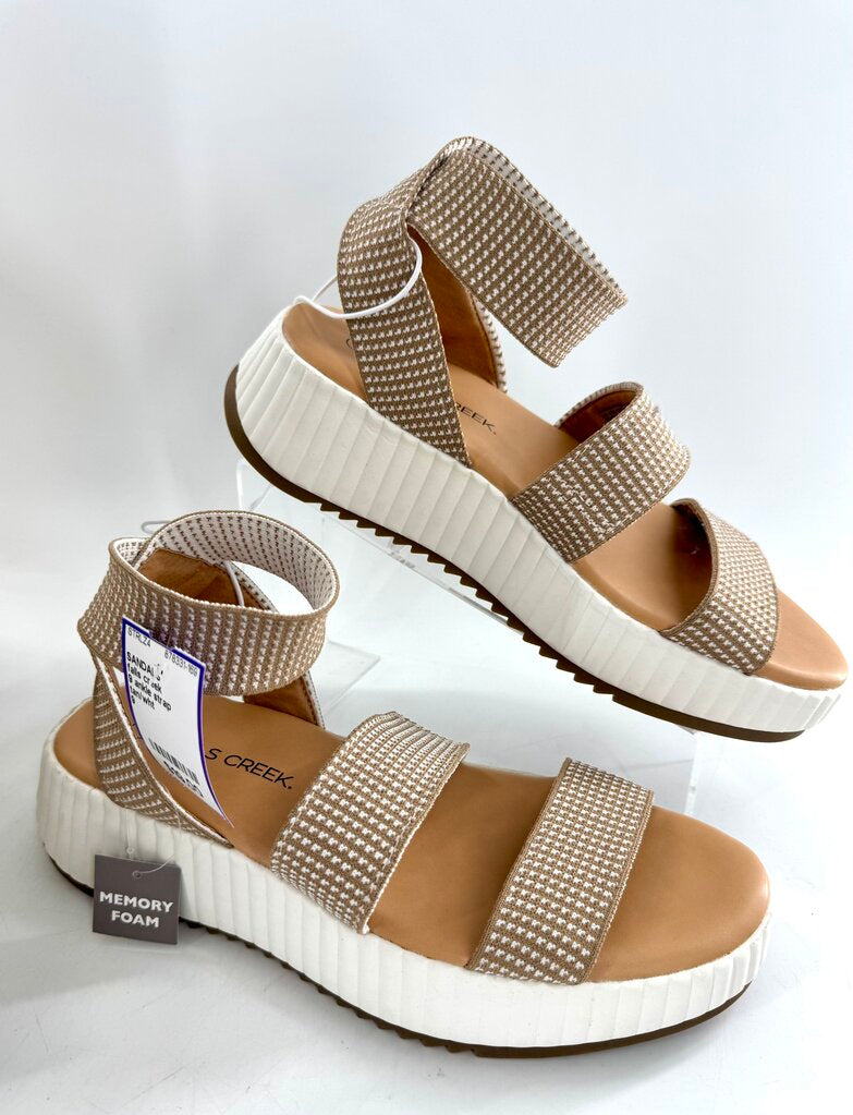 9 ankle strap platform sandal