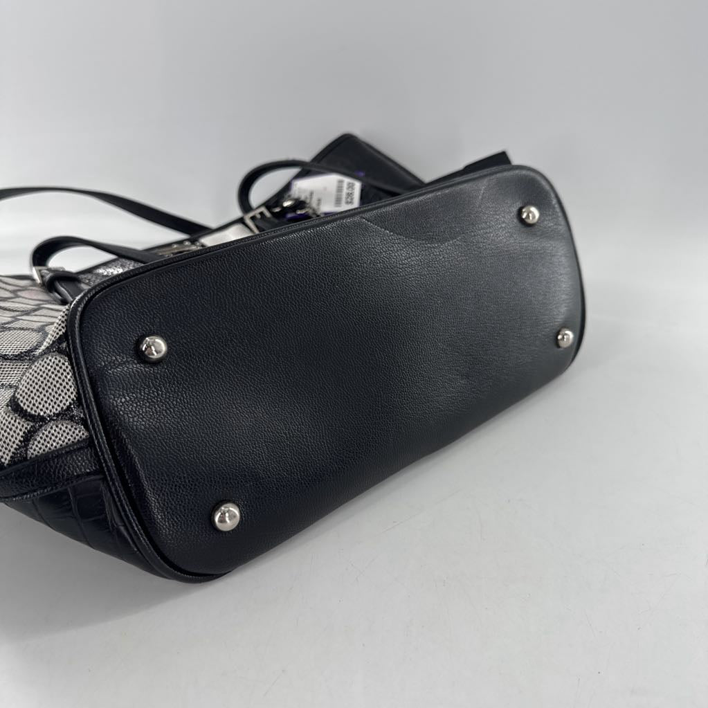 mixed media shoulder bag