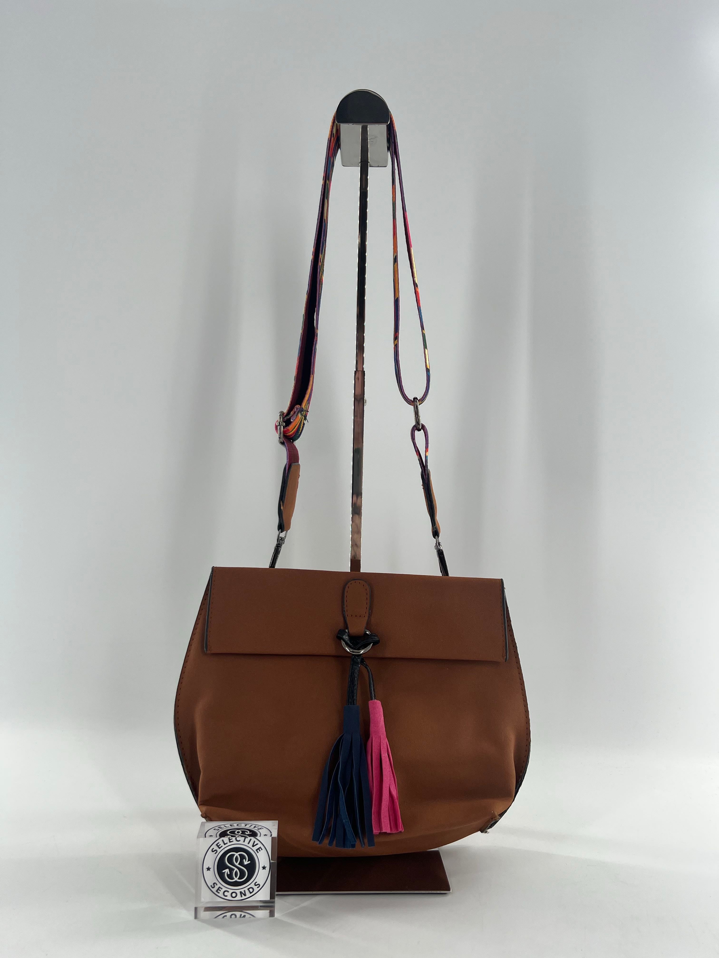 tassel multicolor strap purse
