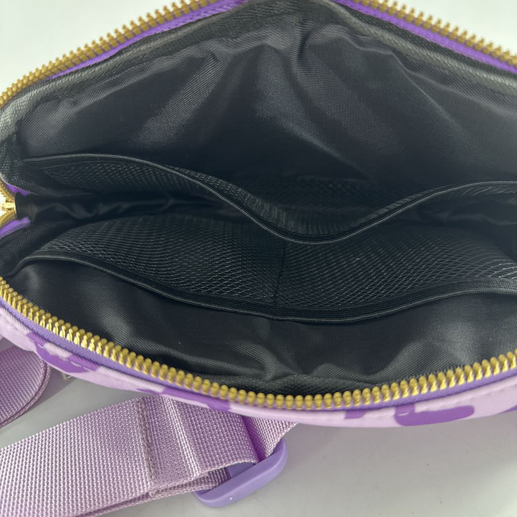 animal print nylon beltbag