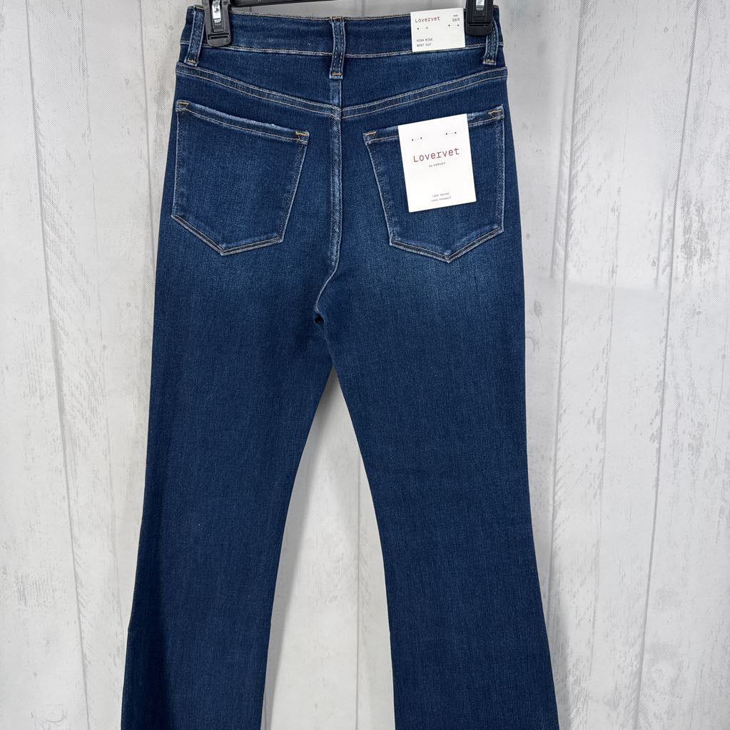 3 hi-rise bootcut jean