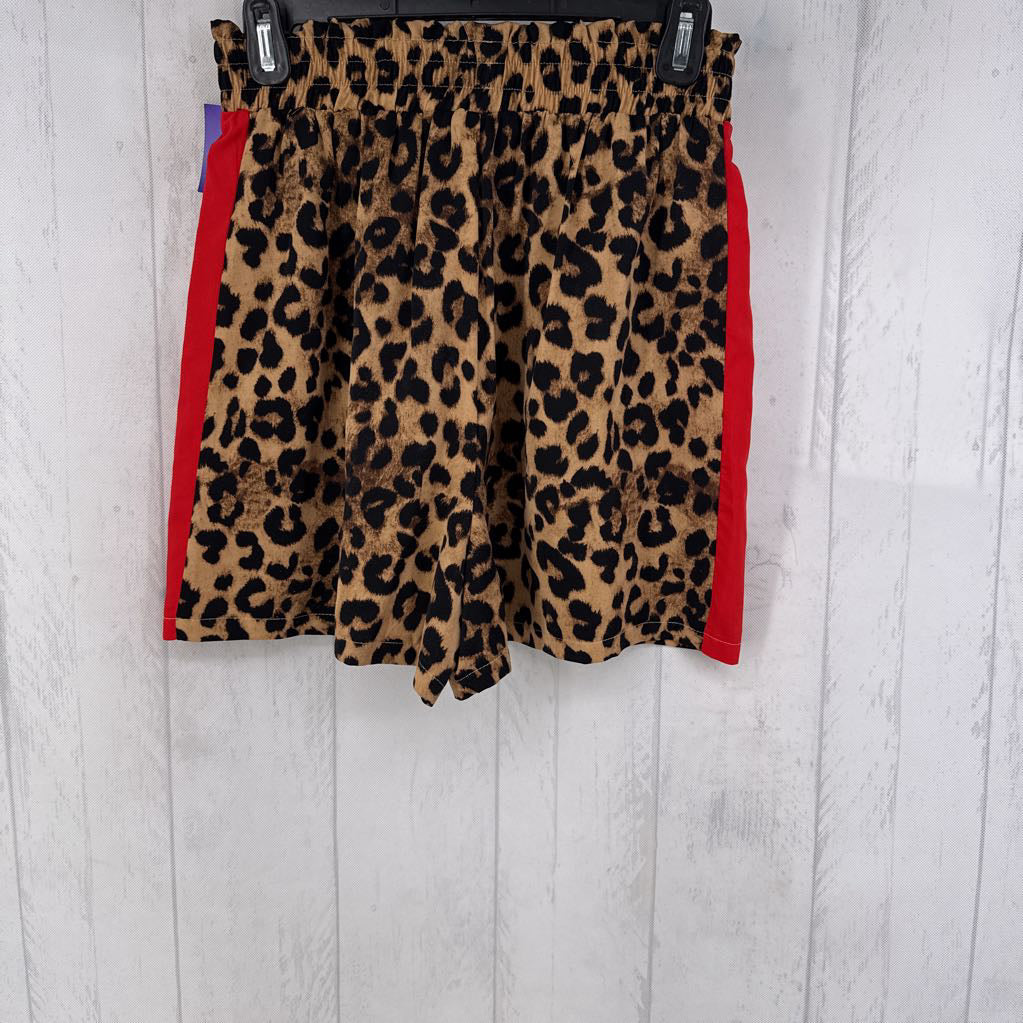 S leopard print shorts
