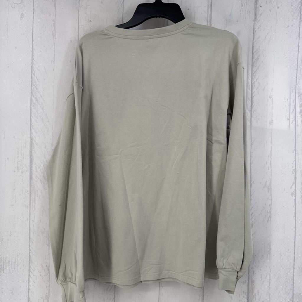 L v-neck l/s tee