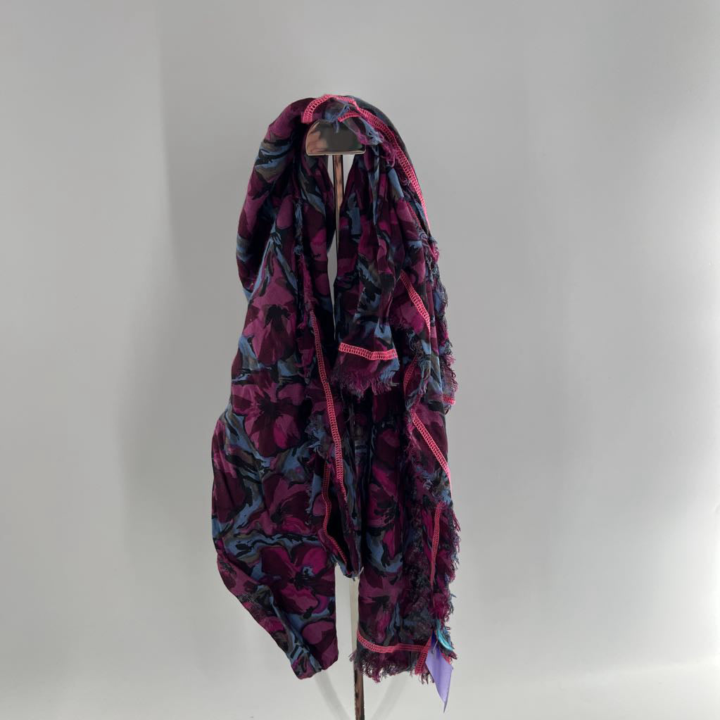 O/S flo print scarf