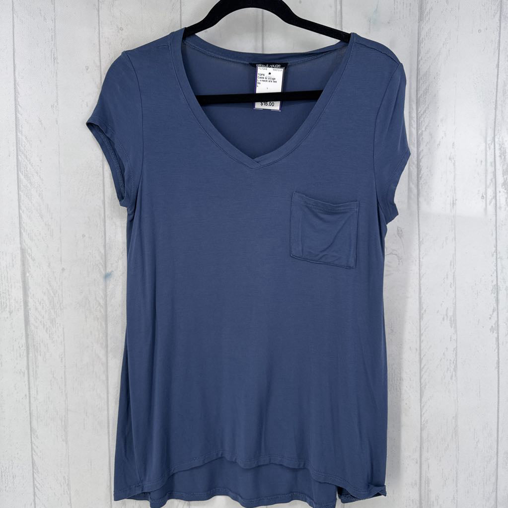 L v-neck s/s tee