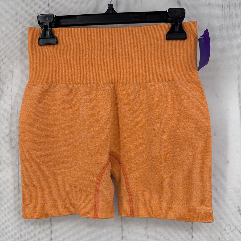 S hi-rise marled shorts