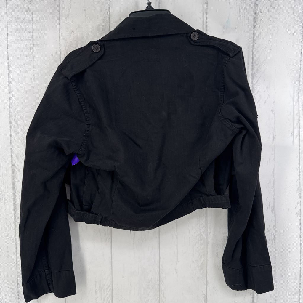 S crop twill jacket