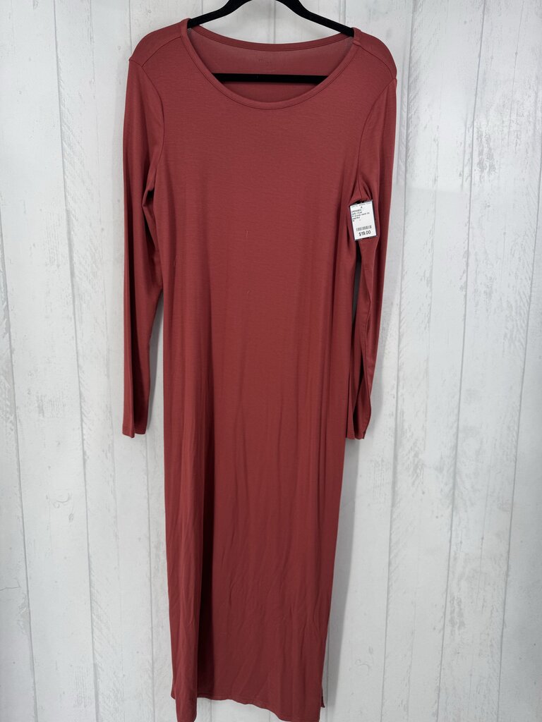 M scoop neck l/s dress