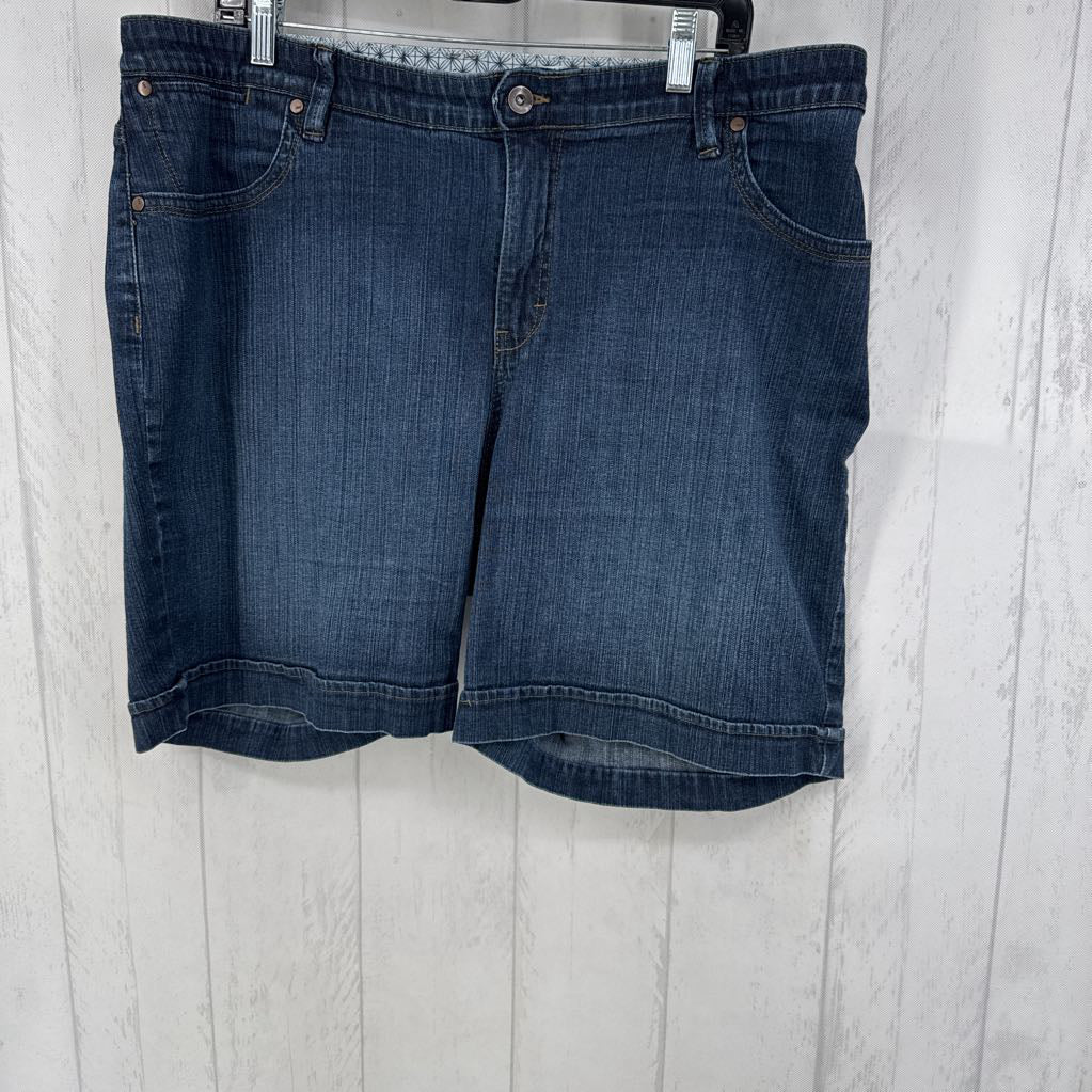 18 stretch band jean shorts