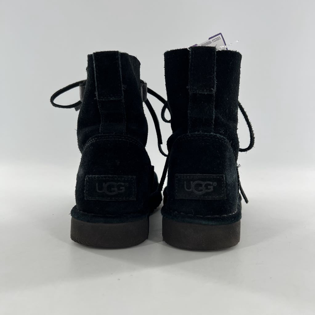7 suede lace up ankle boots