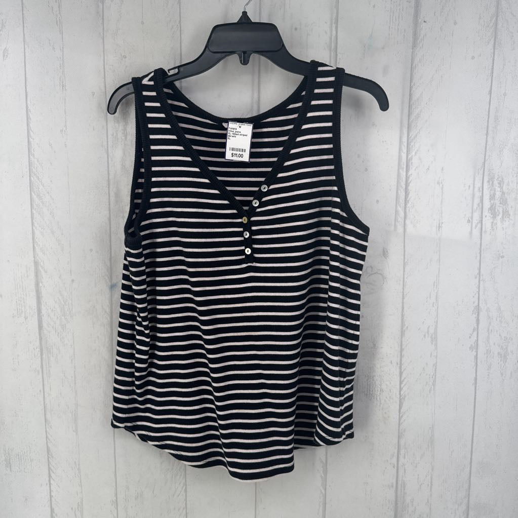 XL ribbed striped tank
