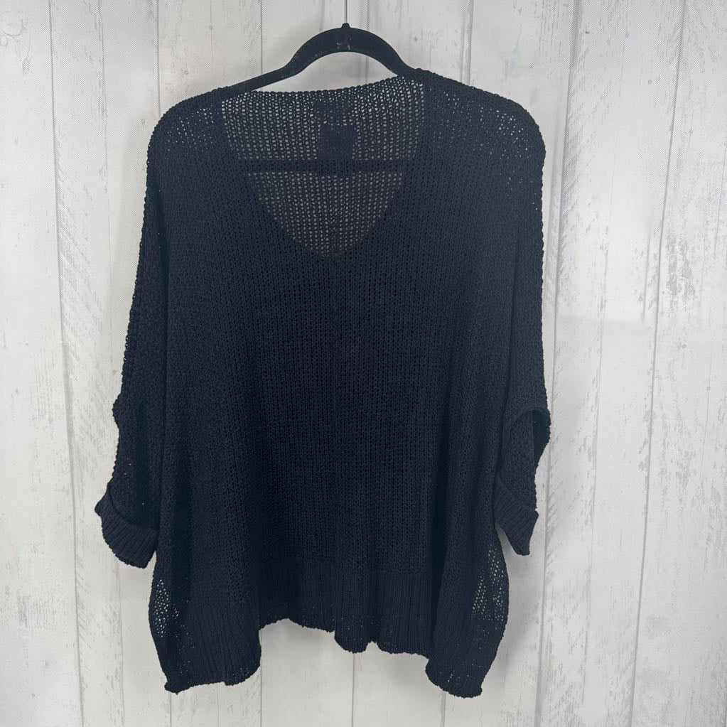 O/S knit v-neck dolman slv sweater