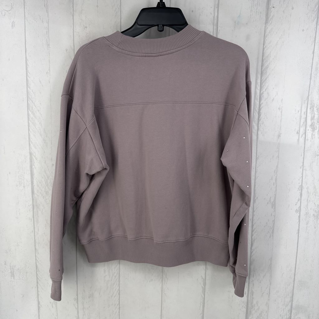 M rhinestone crewneck sweatshirt