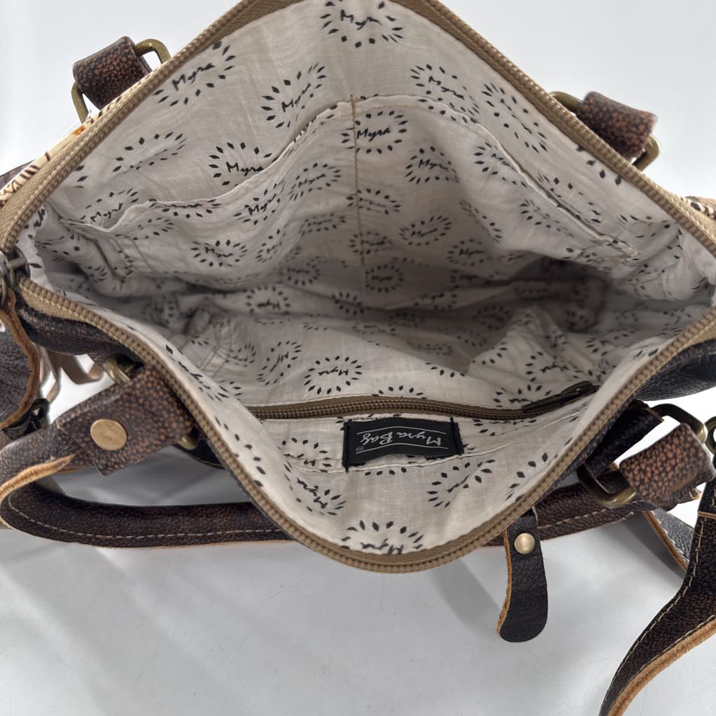 mixed media fringe concealed carry crossbody