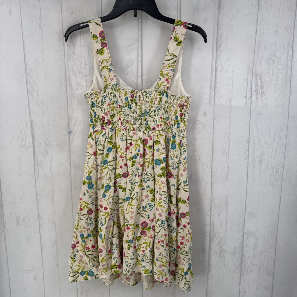 S flo print slvls dress