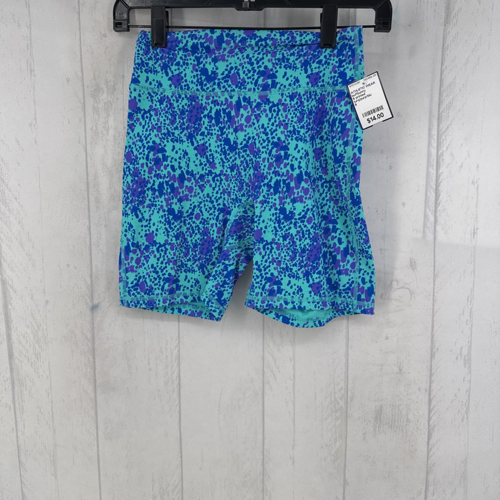 S printed compression shorts