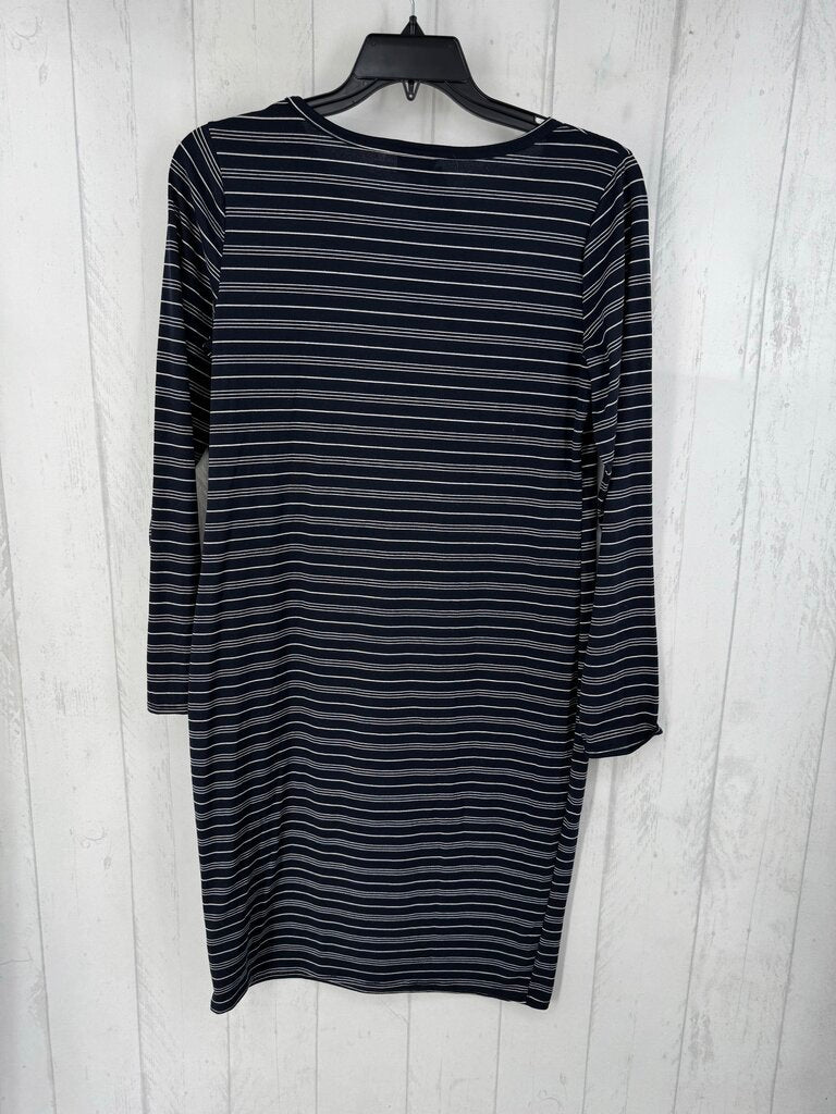 XL crewneck striped l/s dress