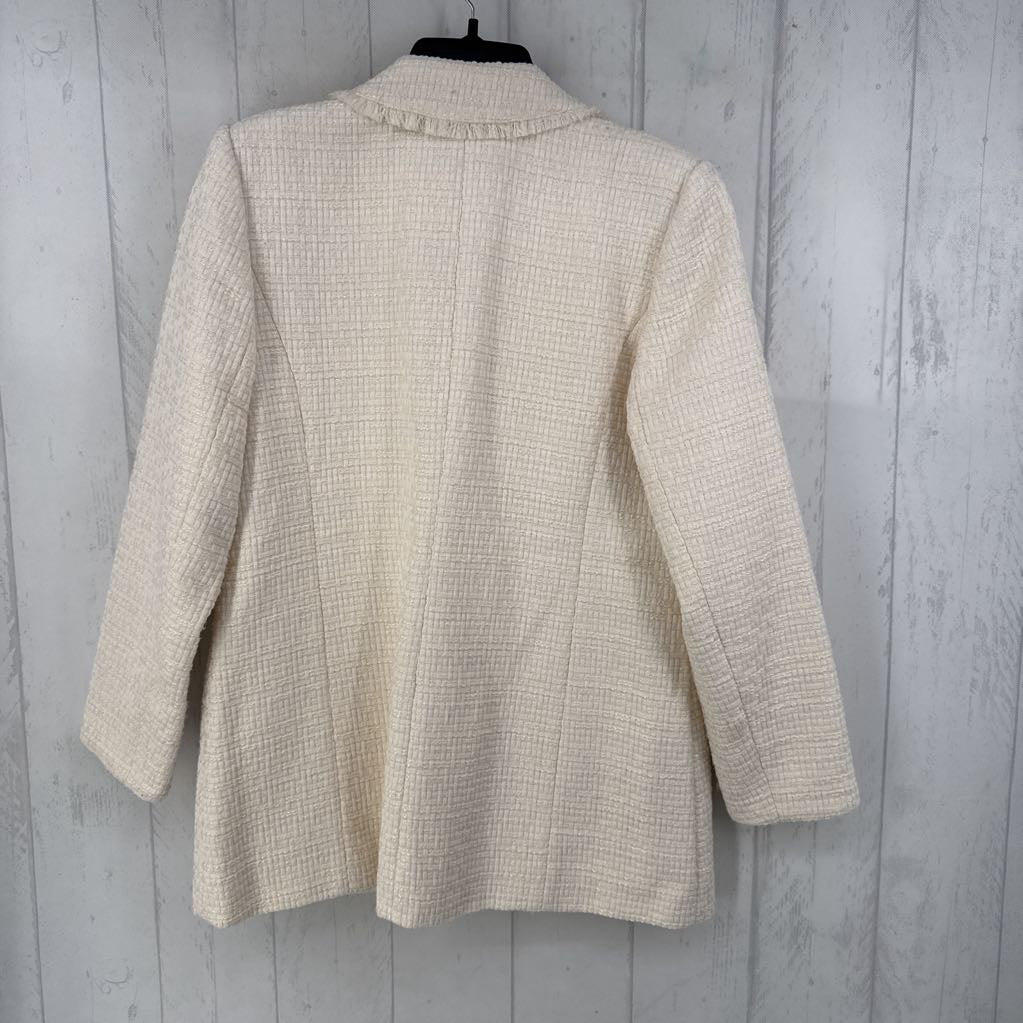 8 tweed double breasted blazer