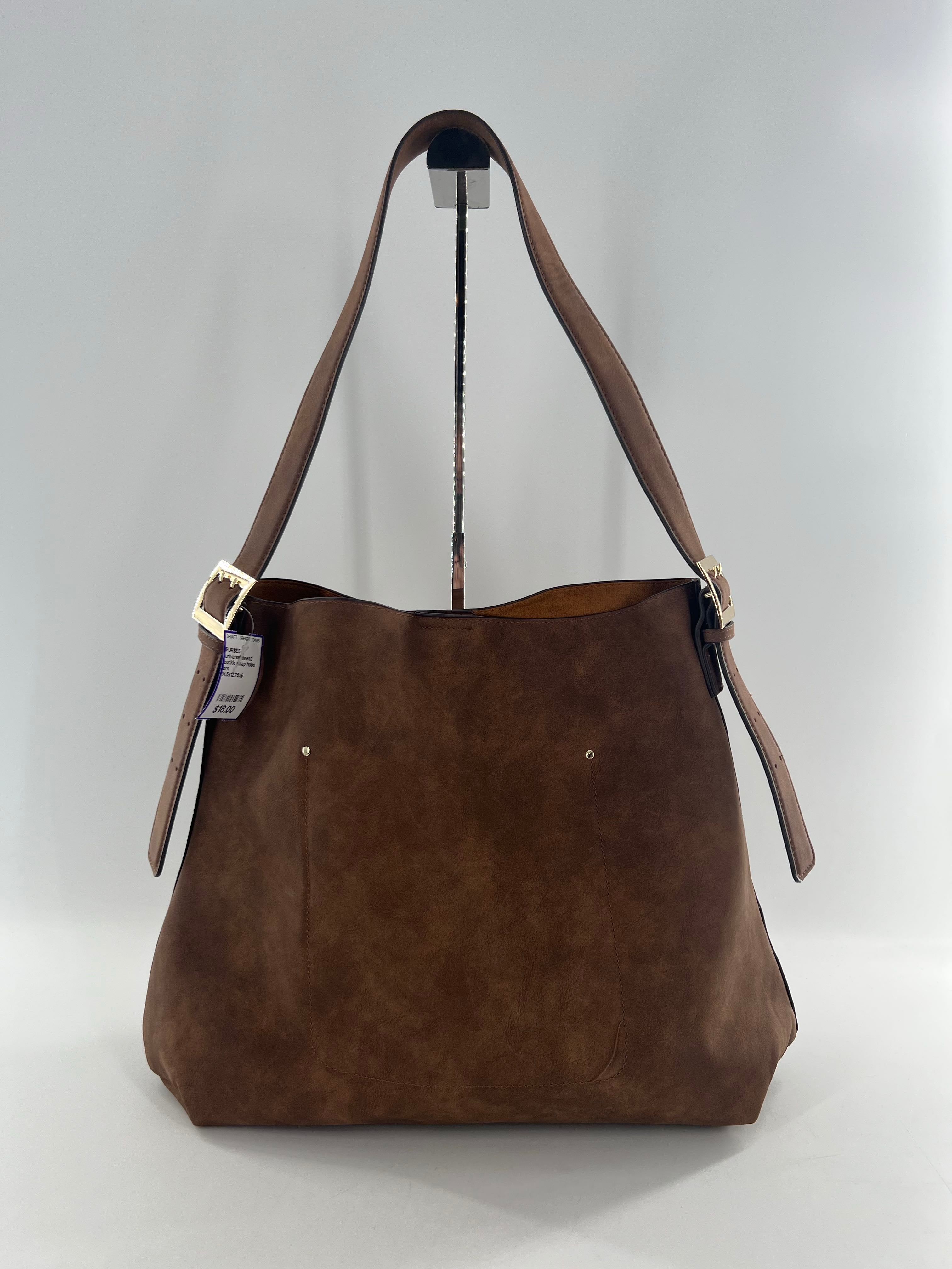 buckle strap hobo shoulder bag