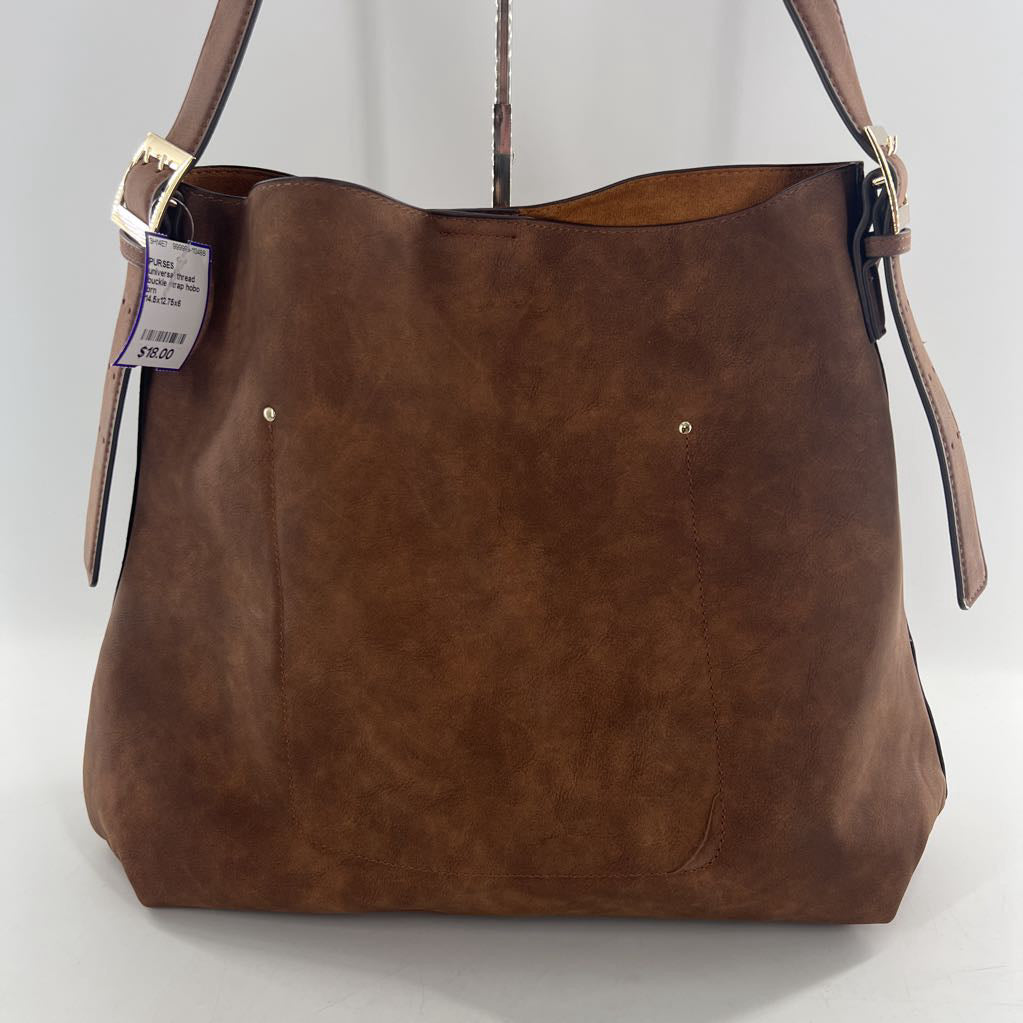 buckle strap hobo shoulder bag