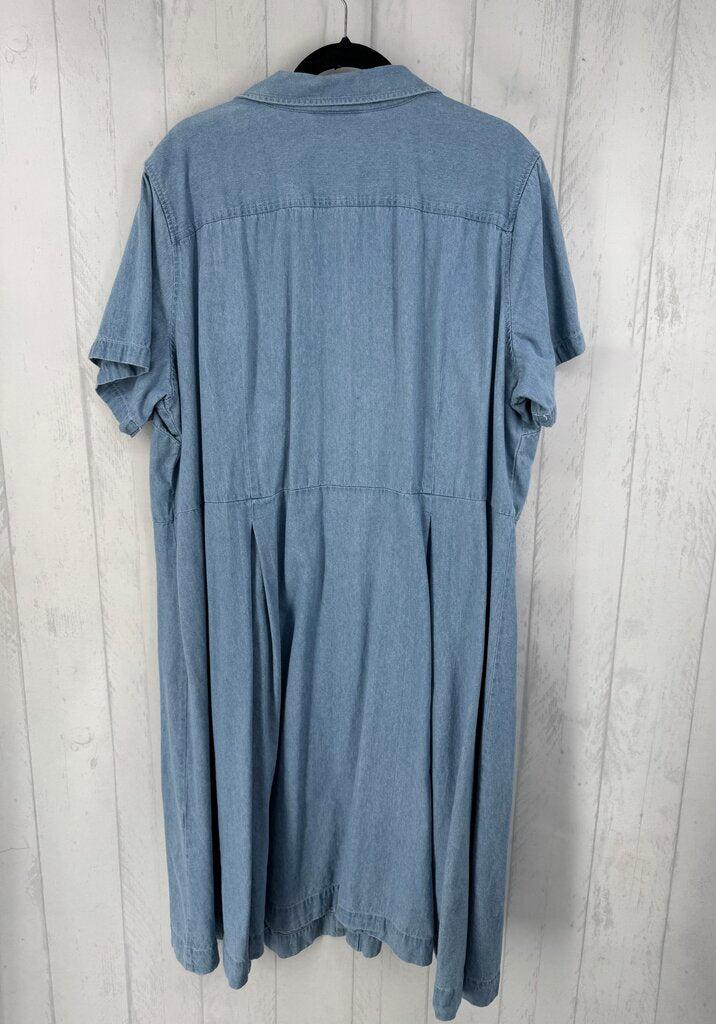 28w button down s/s dress