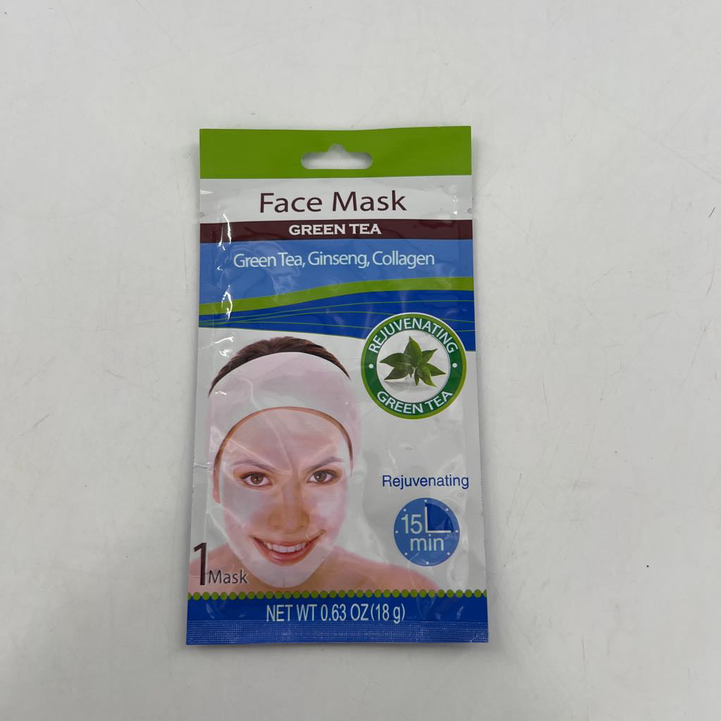 green tea,ginseng,collagen face mask