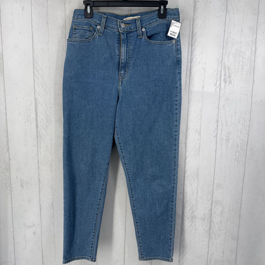 29 hi-waisted taper jean