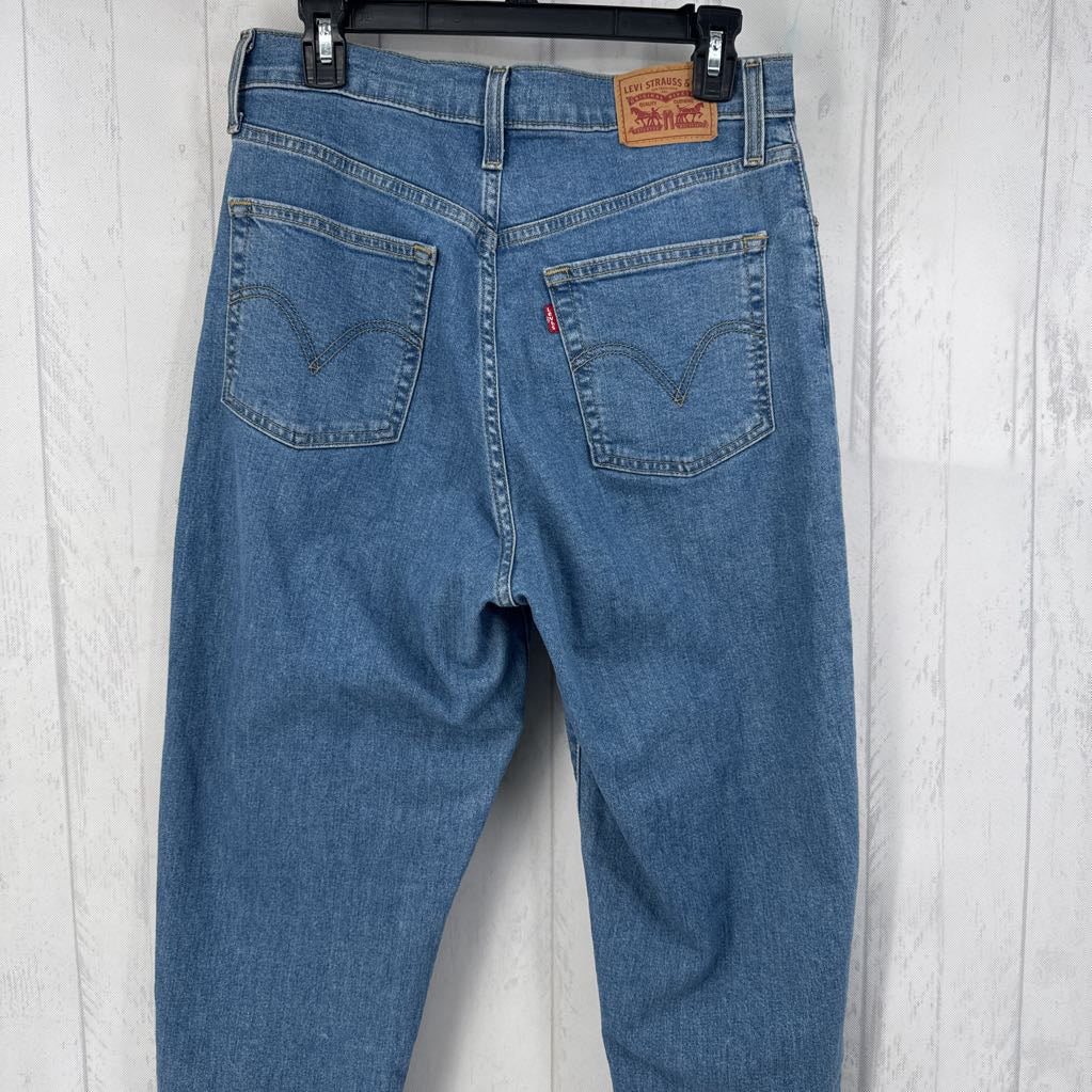 29 hi-waisted taper jean