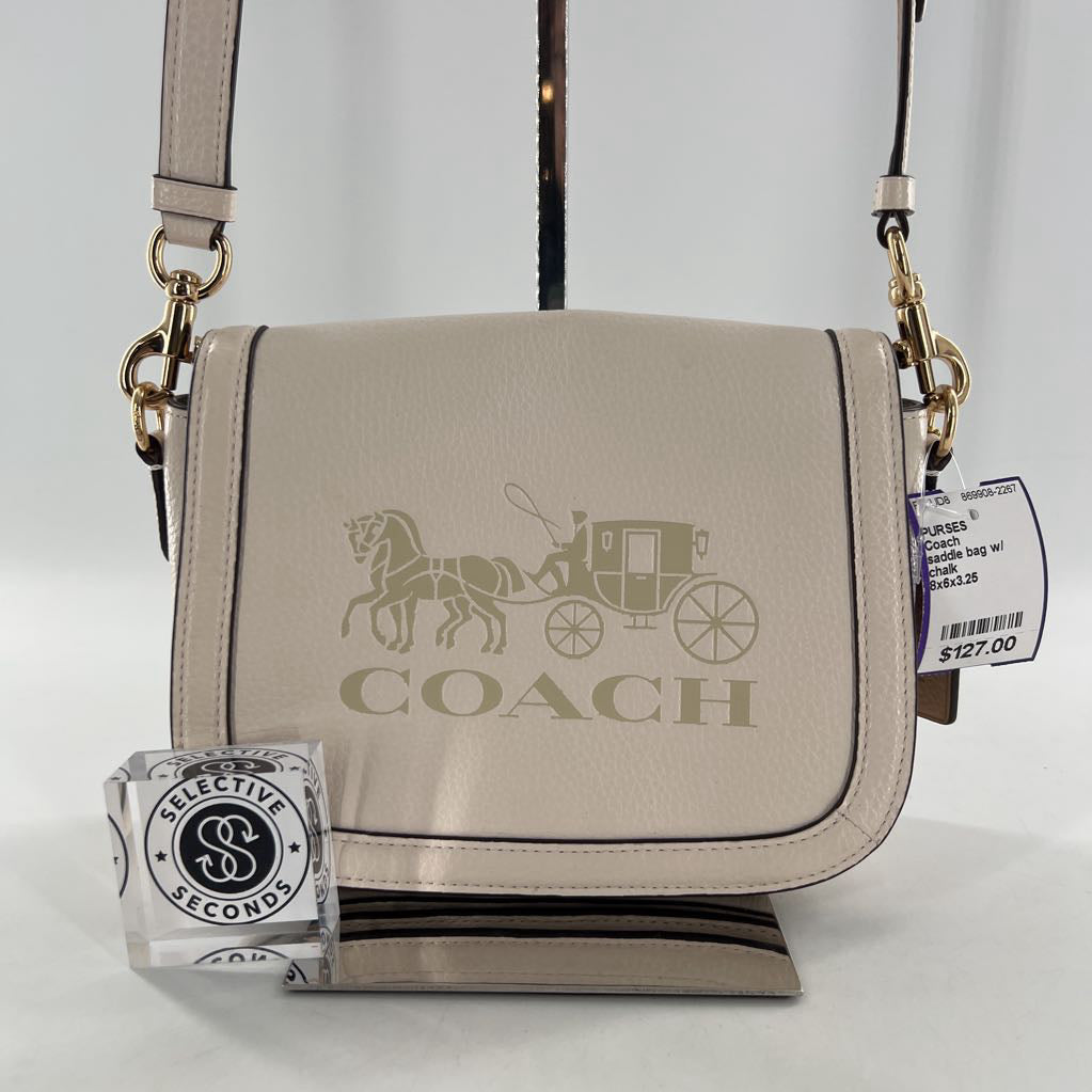saddle bag w/ horse & carriage