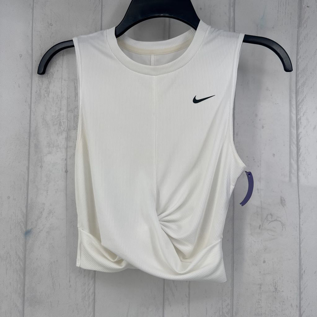 XS ribbed gathered hem tank