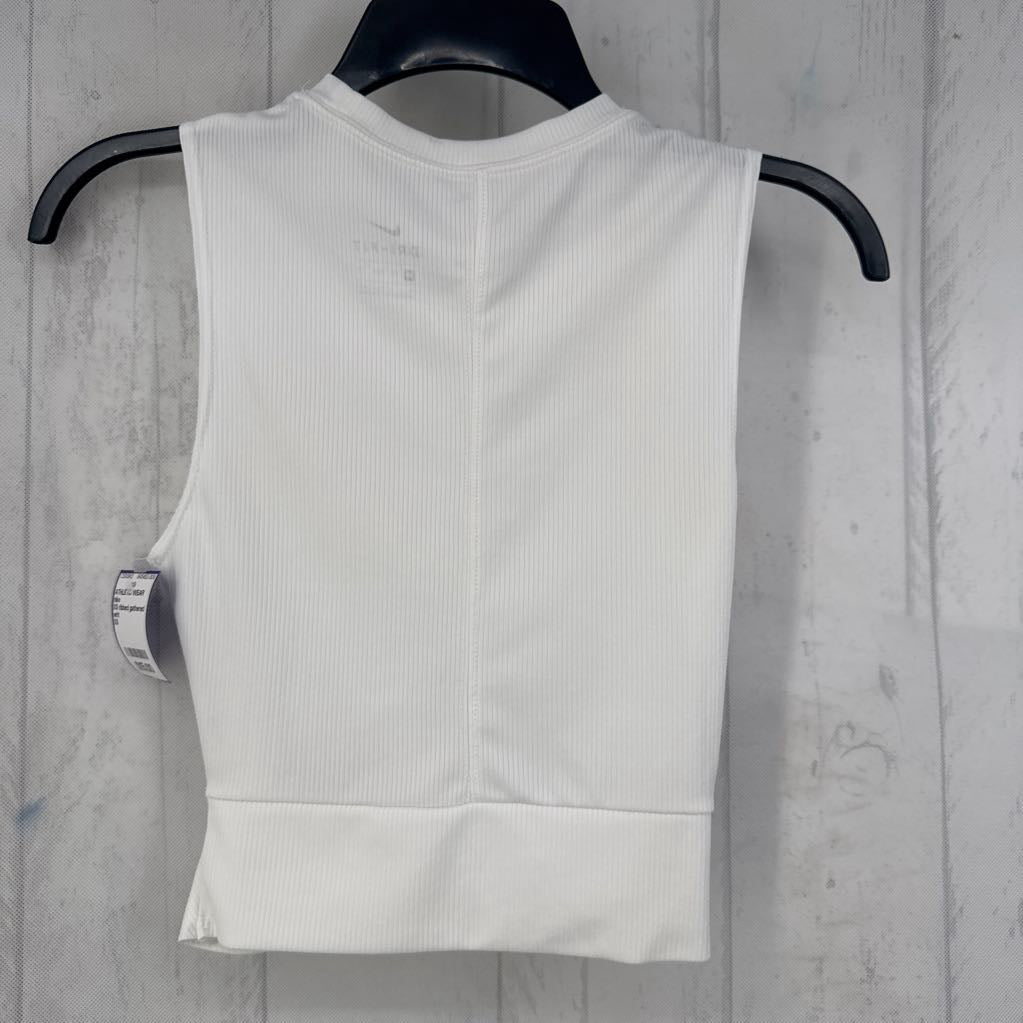 XS ribbed gathered hem tank