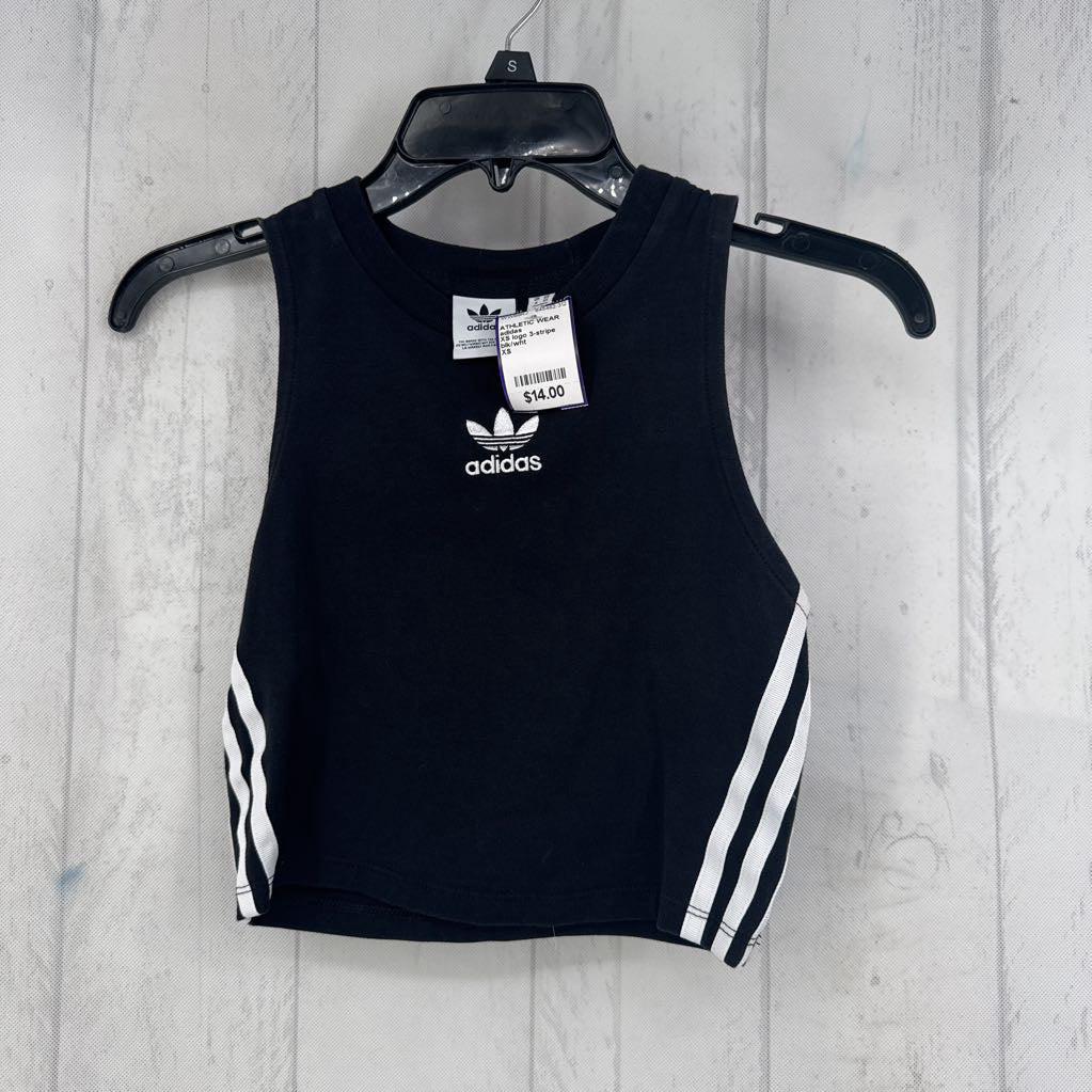 XS logo 3-stripe crop tank