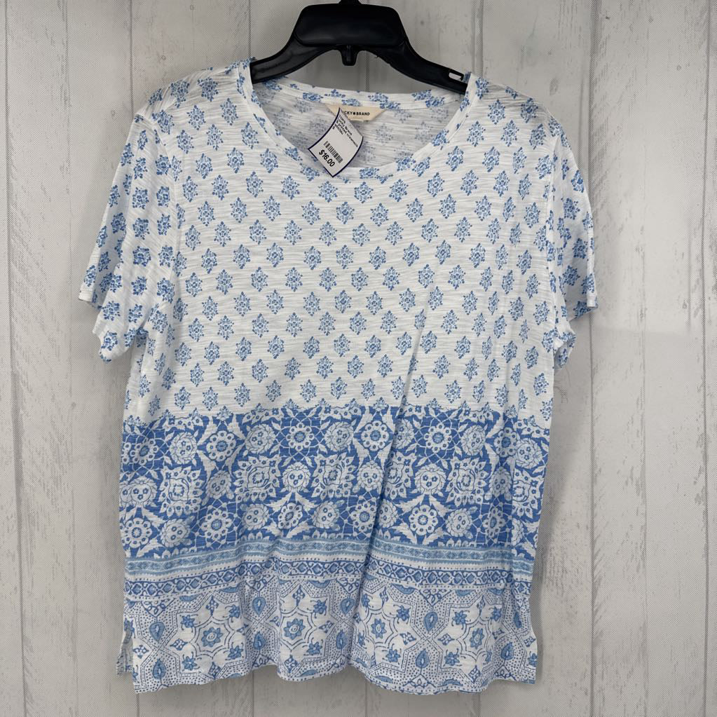 S printed crewneck s/s tee