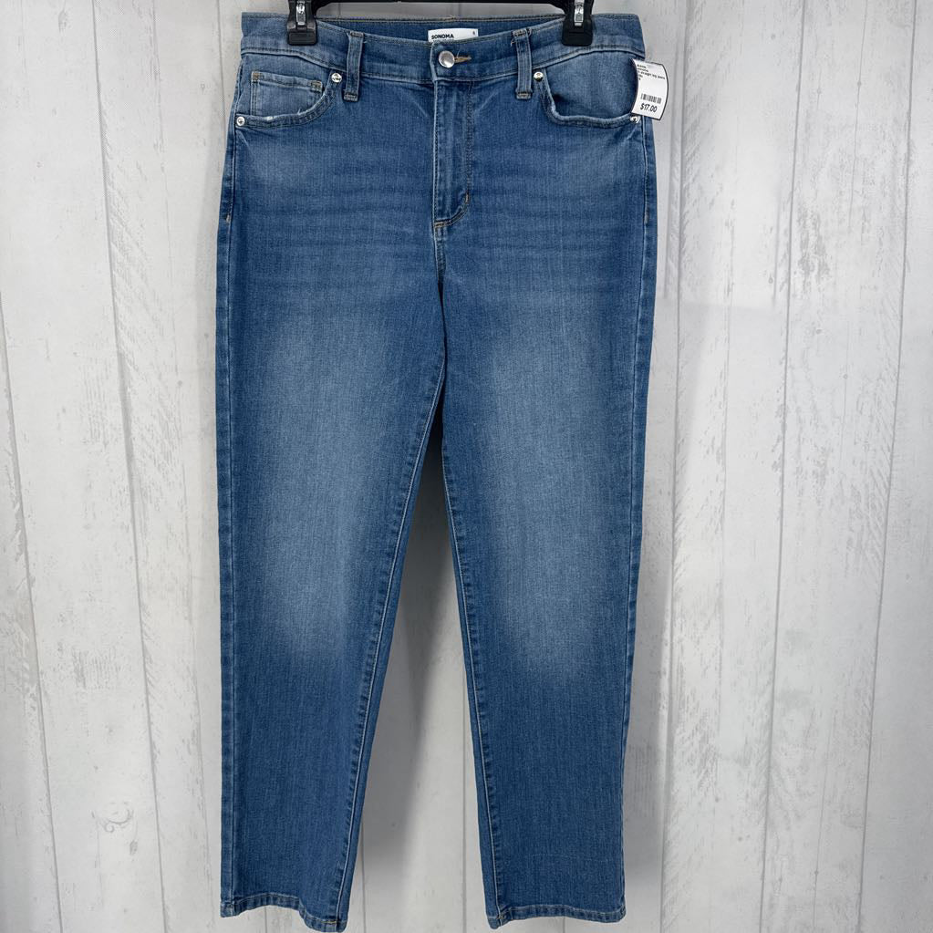 8 straight leg jeans
