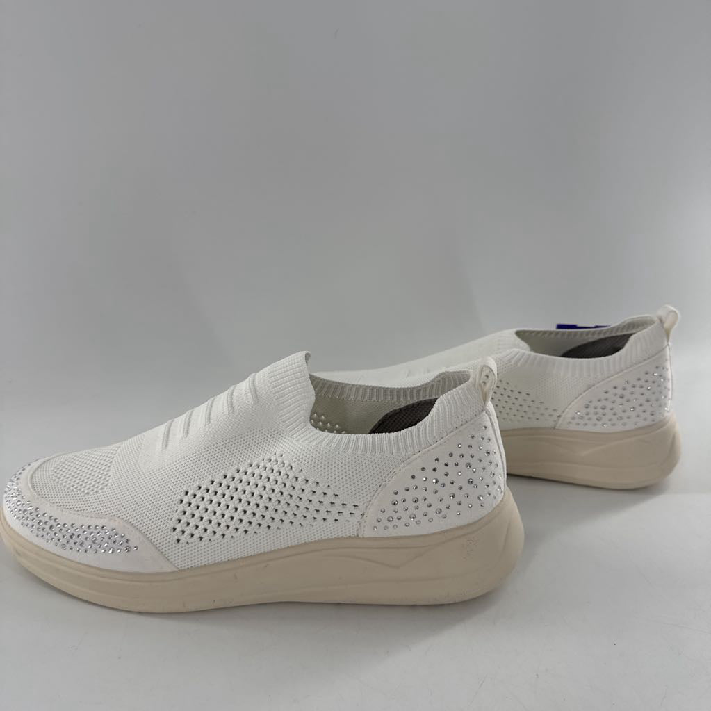 9w embelished knit slip on sneaker