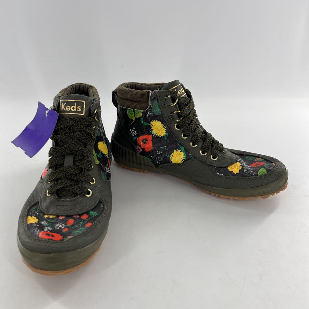 7.5 floral hi-top sneaker