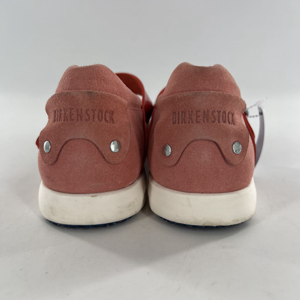 7-7.5 suede w/ patent leather t-strap shoes