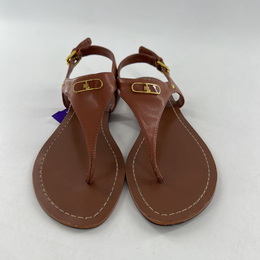 7 leather t-strap sandal