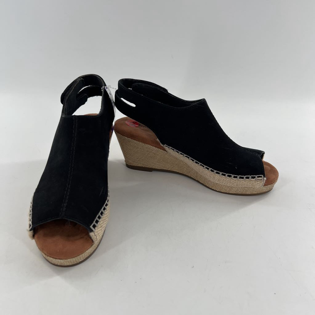 6.5 suede wedge heel sandal